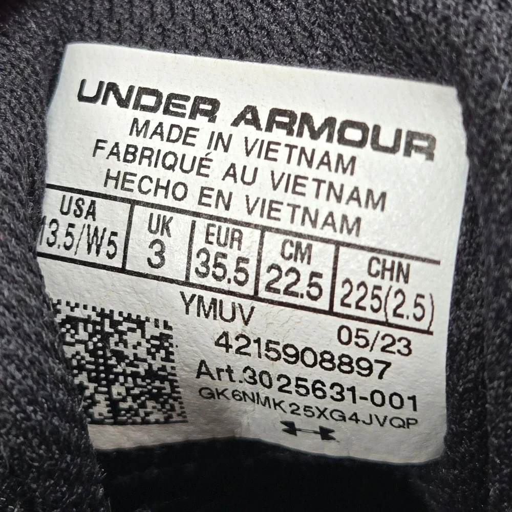Under Armour Curry Flow 9 Team Black White‎ Youth 3.5 Women 5 Basketball Shoe